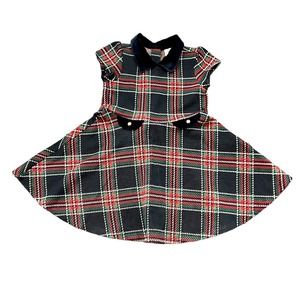 Janie and Jack Plaid Dress - Red and Blue